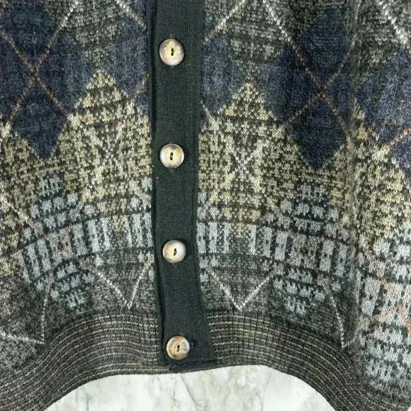 Cortina Italia Sweater Mens Large Made in Italy Wool Blend - Picture 3 of 4